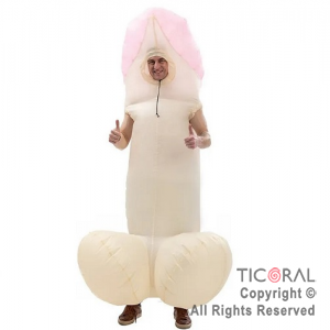 DISFRAZ INFLABLE PENE ADULTO 2.4 MT X 1